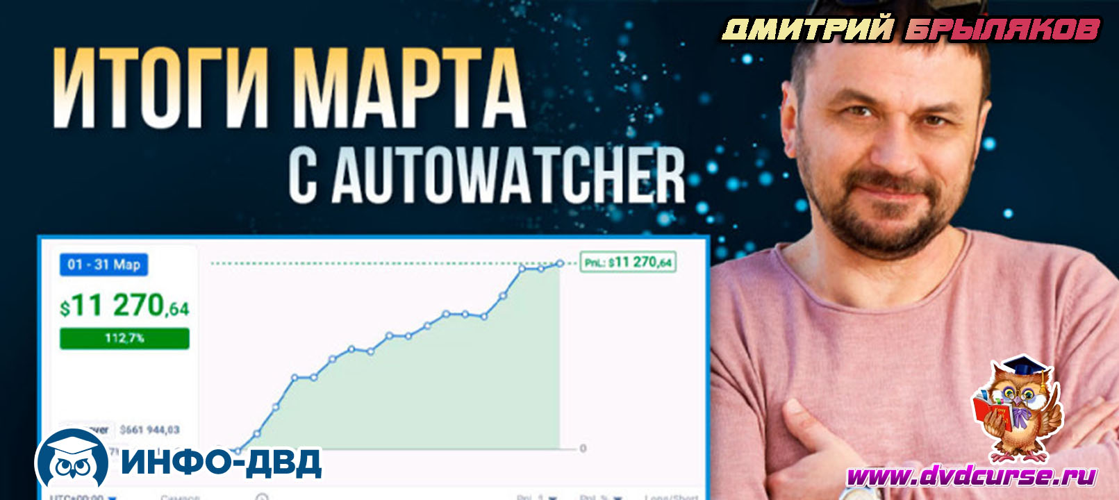 Видеозапись +$11 270 по системе Autowatcher - Дмитрий Брыляков, Издательство Info-DVD