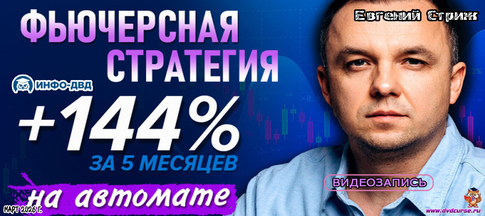 Видеозапись CryptoAutomator. Фьючерсная стратегия: +144% за 5 месяцев на автомате - Евгений Стриж, Издательство Info-DVD