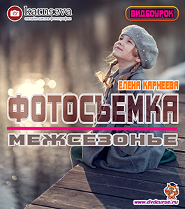 Видеоурок Съёмка в межсезонье, Школа фотографии Елены Карнеевой)