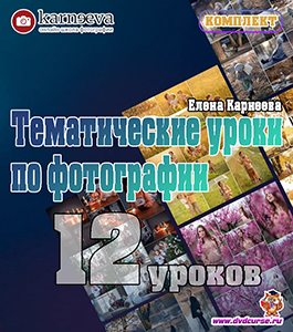 Комплект Тематические уроки, комплект из 12 уроков (Елена Карнеева, Школа фотографии Елены Карнеевой)