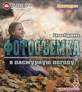 Видеоурок Съемка в пасмурную погоду (Елена Карнеева, Школа фотографии Елены Карнеевой)