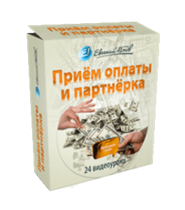 Видеокурс Приём оплаты и партнерка (Евгений Попов)