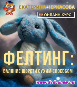 Онлайн - курс Фелтинг: Валяние шерсти сухим способом (Екатерина Черкасова, Школа рисования Арт-Матита)