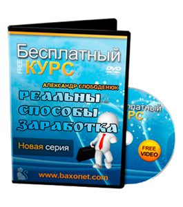 Бесплатный курс Реальные способы заработка (Александр Слободенюк)