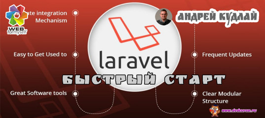 Мини-курс Фреймворк Laravel. Быстрый старт. (Андрей Кудлай - WebForMySelf)