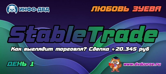 Видеозапись Индикатор StableTrade. Как выглядит торговля - Любовь Зуева, Издательство Info-DVD Видеозапись Индикатор StableTrade. Как выглядит торговля - Любовь Зуева, Издательство Info-DVD